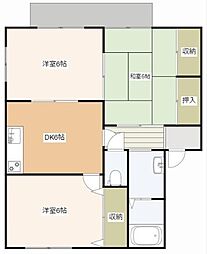 サンパティーク 3DKの間取図画像