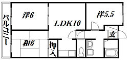 リアライズ山下町 3LDKの間取図画像