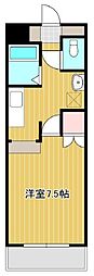 パルコート佐藤 1Kの間取図画像