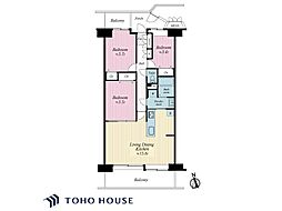 ツインシティ2番館アルス東砂 3LDKの間取り