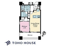 ペイサージュ音羽壱番館 1LDKの間取り