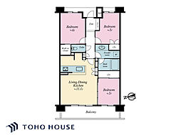 パークホームズ船橋塚田 3LDKの間取図画像