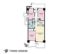 プローラ津田沼 3LDKの間取図画像