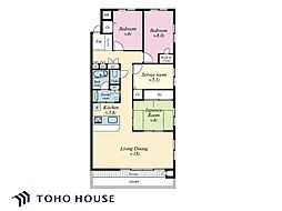 コスモ船橋エクセルコート 3SLDKの間取図画像