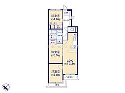 ライオンズマンション市川行徳 3LDKの間取図画像
