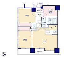 モナーク根岸 3LDKの間取図画像