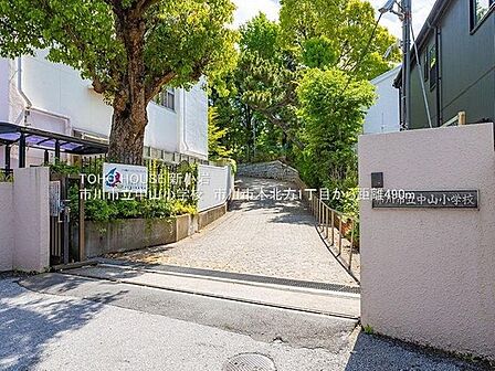 徒歩8分。市川市立中山小学校 620m