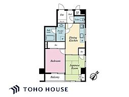 ライオンズマンション市川第5 2DKの間取図画像