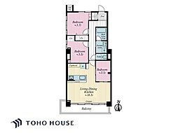 メタセコイヤマンション 3LDKの間取図画像