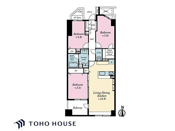 間取りを拡大表示