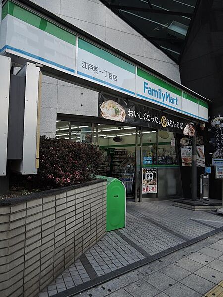 画像23:【コンビニエンスストア】ファミリーマート　江戸堀1丁目店まで43ｍ