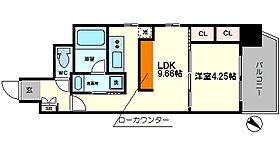 ラクラス江戸堀  ｜ 大阪府大阪市西区江戸堀3丁目（賃貸マンション1LDK・3階・34.78㎡） その2