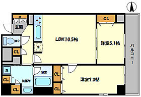 BRAVI南堀江  ｜ 大阪府大阪市西区南堀江2丁目（賃貸マンション2LDK・15階・59.22㎡） その2