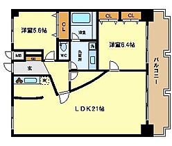 La Douceur中之島  ｜ 大阪府大阪市西区土佐堀3丁目（賃貸マンション2LDK・12階・79.20㎡） その2