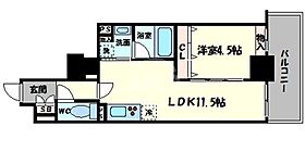 ル・マージュ新町  ｜ 大阪府大阪市西区新町1丁目（賃貸マンション1LDK・13階・41.32㎡） その2