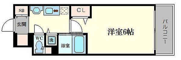 プレサンス堺筋本町フィリア 704｜大阪府大阪市中央区本町橋(賃貸マンション1K・7階・21.00㎡)の写真 その2