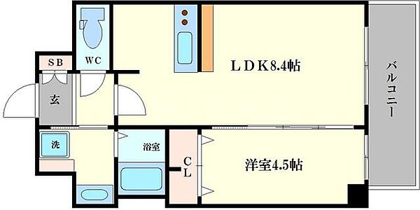 プレサンス梅田東グラッド 501｜大阪府大阪市北区西天満3丁目(賃貸マンション1LDK・5階・32.25㎡)の写真 その2