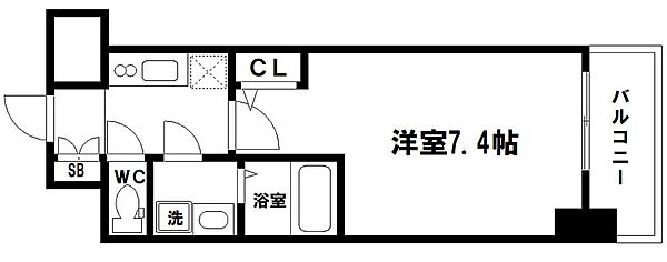 アプリーレ中之島 1004｜大阪府大阪市北区中之島4丁目(賃貸マンション1K・10階・24.38㎡)の写真 その2