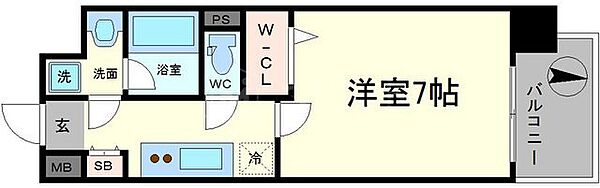 アーバネックス心斎橋II 404｜大阪府大阪市中央区南船場3丁目(賃貸マンション1K・4階・25.99㎡)の写真 その2