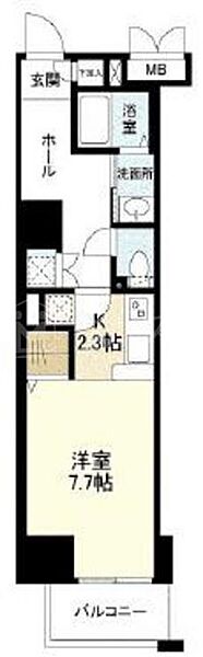 イーストヴィラ梅田 206｜大阪府大阪市北区兎我野町(賃貸マンション1R・2階・32.33㎡)の写真 その2