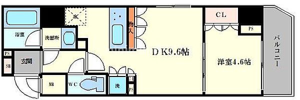 リーガル南船場III 403｜大阪府大阪市中央区南船場1丁目(賃貸マンション1LDK・4階・37.81㎡)の写真 その2