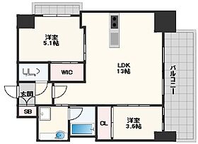 ノルデンタワー南森町アドバンス 503 ｜ 大阪府大阪市北区南森町1丁目3-18（賃貸マンション2LDK・5階・50.36㎡） その2