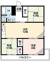 光マンション 301 ｜ 愛知県岡崎市六名東町9-1（賃貸マンション3LDK・3階・60.00㎡） その2