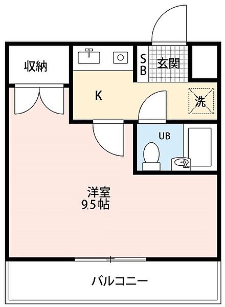 ユースハイツ 102｜愛知県岡崎市大平町字東上野(賃貸マンション1K・3階・24.30㎡)の写真 その2