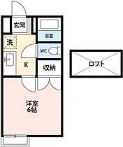 戸崎ハイツB 205 ｜ 愛知県岡崎市戸崎町字藤狭1-33（賃貸アパート1K・2階・18.50㎡） その2