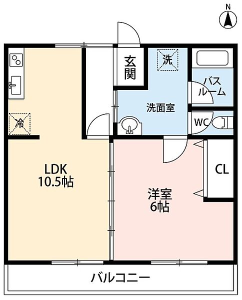 愛知県岡崎市大平町字砂原(賃貸マンション1LDK・2階・39.60㎡)の写真 その2