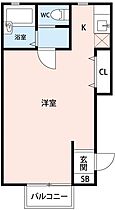 私の家II 205 ｜ 愛知県岡崎市岡町字東野々宮18-4（賃貸アパート1R・2階・28.49㎡） その2