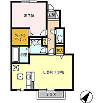 愛知県岡崎市赤渋町字西河原19-2（賃貸アパート1LDK・1階・51.16㎡） その2