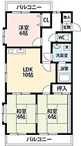 ヴィラ88 2－Ａ ｜ 愛知県岡崎市稲熊町字6丁目31（賃貸マンション3LDK・2階・65.81㎡） その2