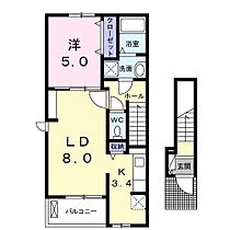 プラシードＳ 201 ｜ 愛知県岡崎市宇頭東町5番地8（賃貸アパート1LDK・2階・42.28㎡） その2