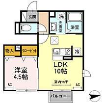 愛知県岡崎市上地6丁目34-3（賃貸アパート1LDK・1階・36.55㎡） その2