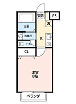 すずらんハイツ 203 ｜ 愛知県岡崎市日名南町6-5（賃貸アパート1K・2階・25.67㎡） その2