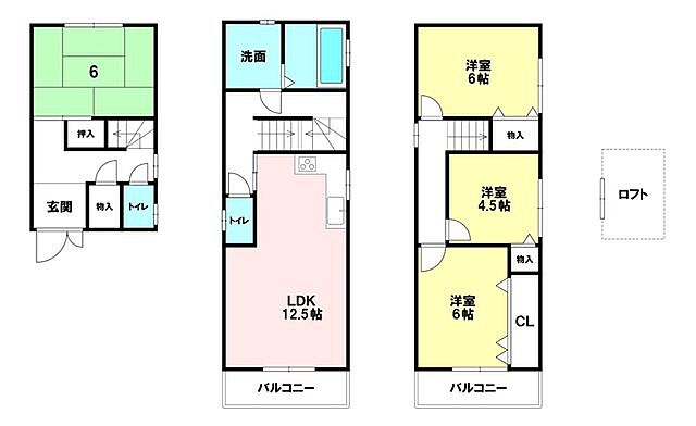 間取り 大阪市淀川区田川2丁目