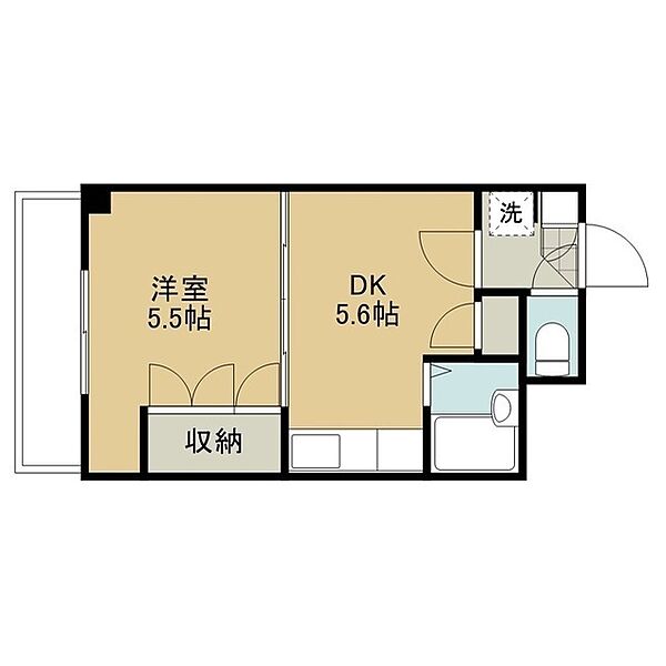 南8西1ビル 802｜北海道札幌市中央区南八条西1丁目(賃貸マンション1DK・8階・26.71㎡)の写真 その2