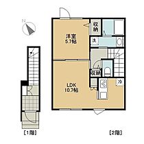 Calm八軒 201 ｜ 北海道札幌市西区八軒九条西2丁目（賃貸アパート1LDK・2階・46.00㎡） その2