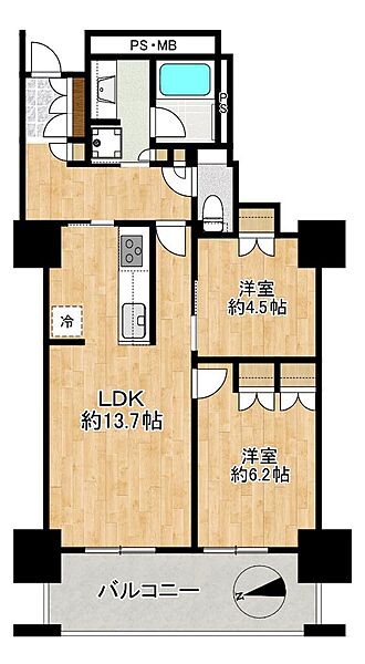 間取りを拡大表示