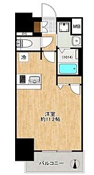 プレサンス扇町駅前 1Kの間取図画像