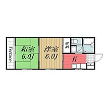 千葉県市原市東国分寺台5丁目（賃貸アパート2K・2階・33.12㎡） その2