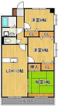 ミラドールF  ｜ 福岡県北九州市小倉南区上葛原1丁目（賃貸マンション3LDK・4階・69.60㎡） その2