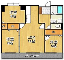 グランドパレス行橋駅前　903号室  ｜ 福岡県行橋市中央3丁目（賃貸マンション3LDK・9階・58.93㎡） その2