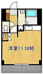 ビレッジハウス沼小柳4号棟 ワンルームの間取図画像