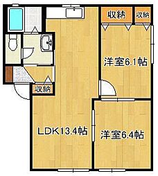 リジェール尾倉パートII E棟 2階