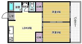 新栄プロパティー古市駅東  ｜ 大阪府羽曳野市古市4丁目（賃貸マンション2LDK・2階・44.70㎡） その2