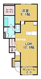間取図画像 1LDK