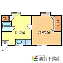 セレナI 103 ｜ 福岡県大牟田市萩尾町1丁目307-1（賃貸アパート1DK・1階・39.74㎡） その2