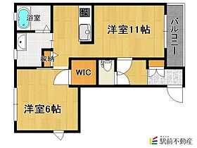 プロヌーブ柿園町G棟 101 ｜ 福岡県大牟田市柿園町1丁目1-33（賃貸アパート1LDK・1階・44.52㎡） その2